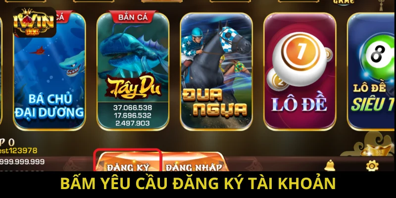 Yêu cầu đăng ký tài khoản 